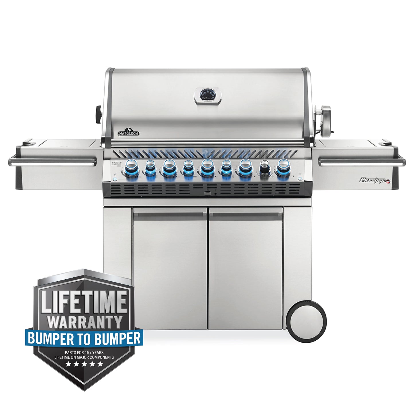Napoleon Prestige PRO 665 RSIB w/ Infared Side and Rear Burners (Stainless Steel) 8-Burner