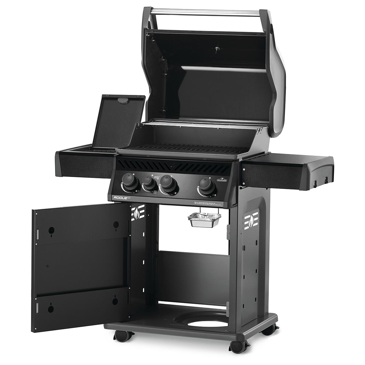 Napoleon Rogue XT 425 Gas Grill with Infrared Side Burner Propane Black