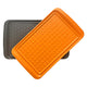 Outset Grill Prep Trays (Set of 2 Large Trays) 10.5" x 17.25" - Orange & Black 66622