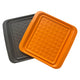 Outset Grill Prep Trays (Set of 2 Small Trays) 10.5" x 10.5" - Orange & Black 66623