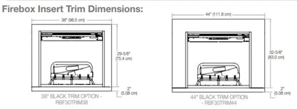 Dimplex Revillusion 44-inch Installation Trim Kit for 30" Electric Firebox RBF30TRIM44