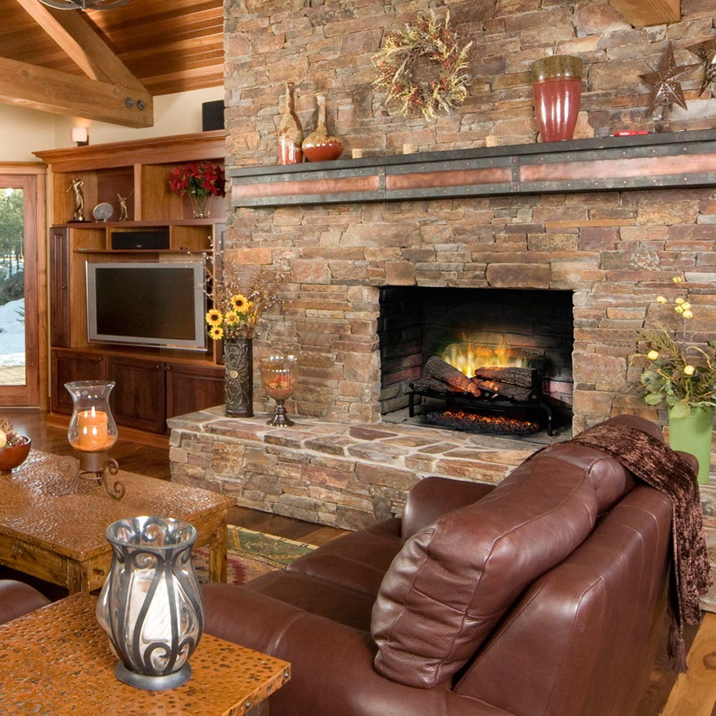 Dimplex 25" Revillusion Masonry Fireplace Log Set (REALOGS) Includes Ember Mat