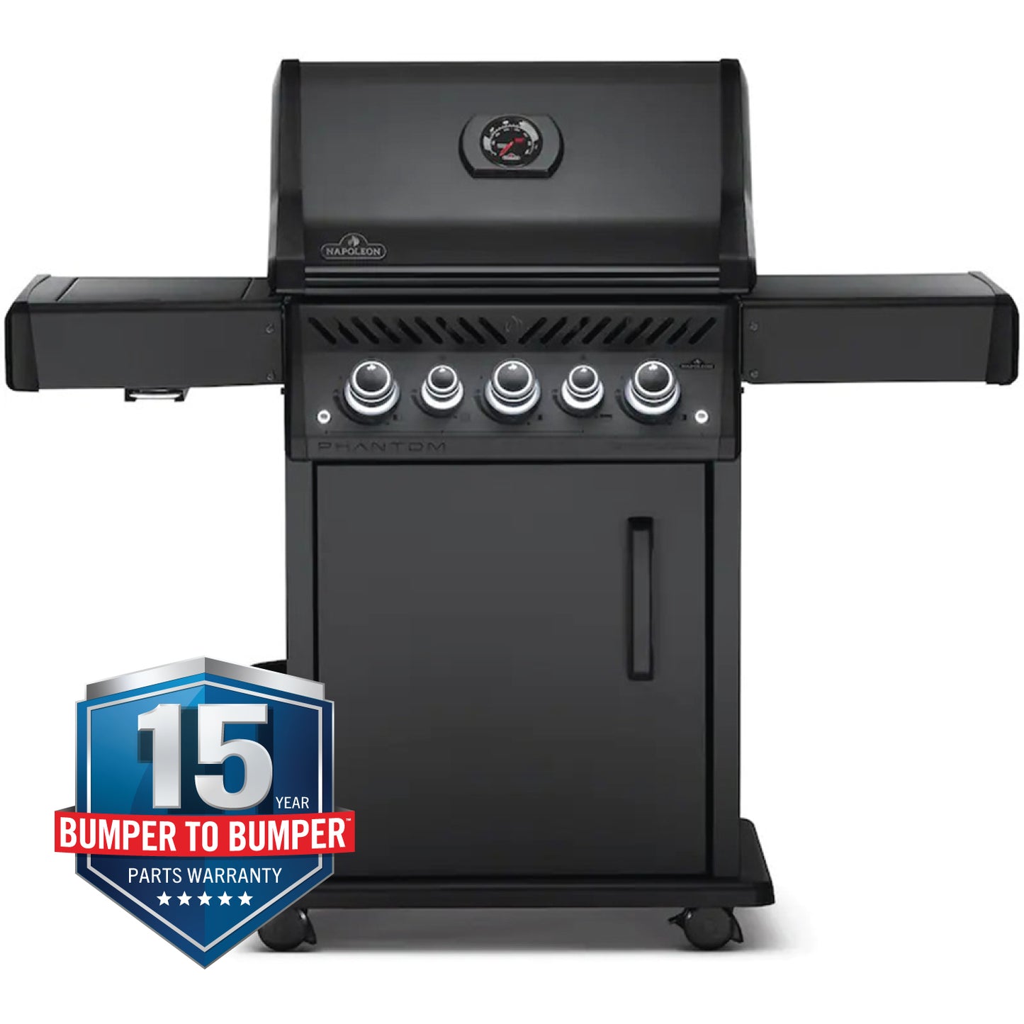 Napoleon Phantom Rogue SE 425 RSIB LP Gas Grill with Infrared Rear & Side Burners (Matte Black) RSE425RSIBPK-1-PHM