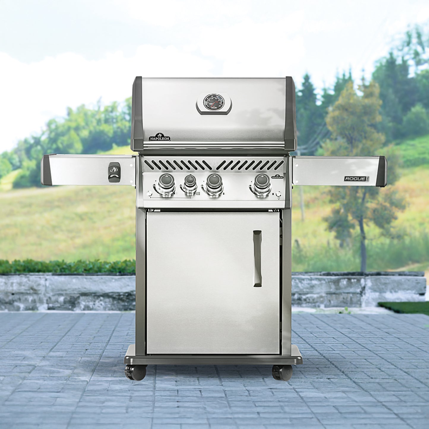 Napoleon Rogue PRO 425 SIB w/ Infrared Side Burner (Stainless) 4-Burner