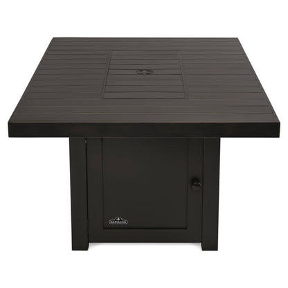 St. Tropez Rectangle Patioflame Table w/ Glass Wind Guard