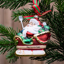 Load image into Gallery viewer, Limited Edition Glass Santa&#39;s Sleigh Ornament
