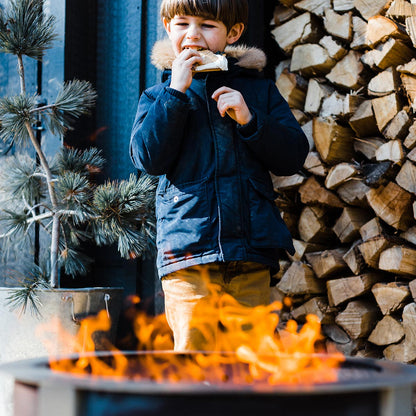 BREEO X Series 19 Smokeless Fire Pit (Patina) with Ash Removal Tool