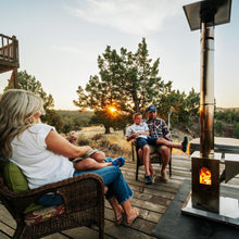 Load image into Gallery viewer, Lil’ Timber Patio Heater (Stainless) with Elite Safety Cage
