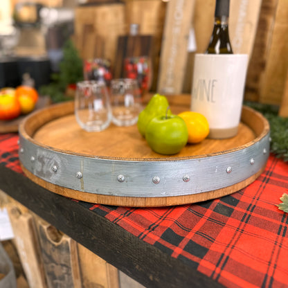 Wine Barrel Lazy Susan
