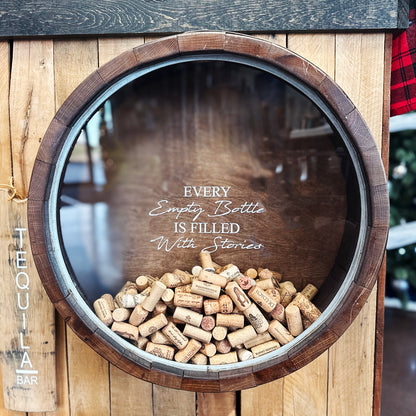 Wine Barrel Wall Art Cork Display