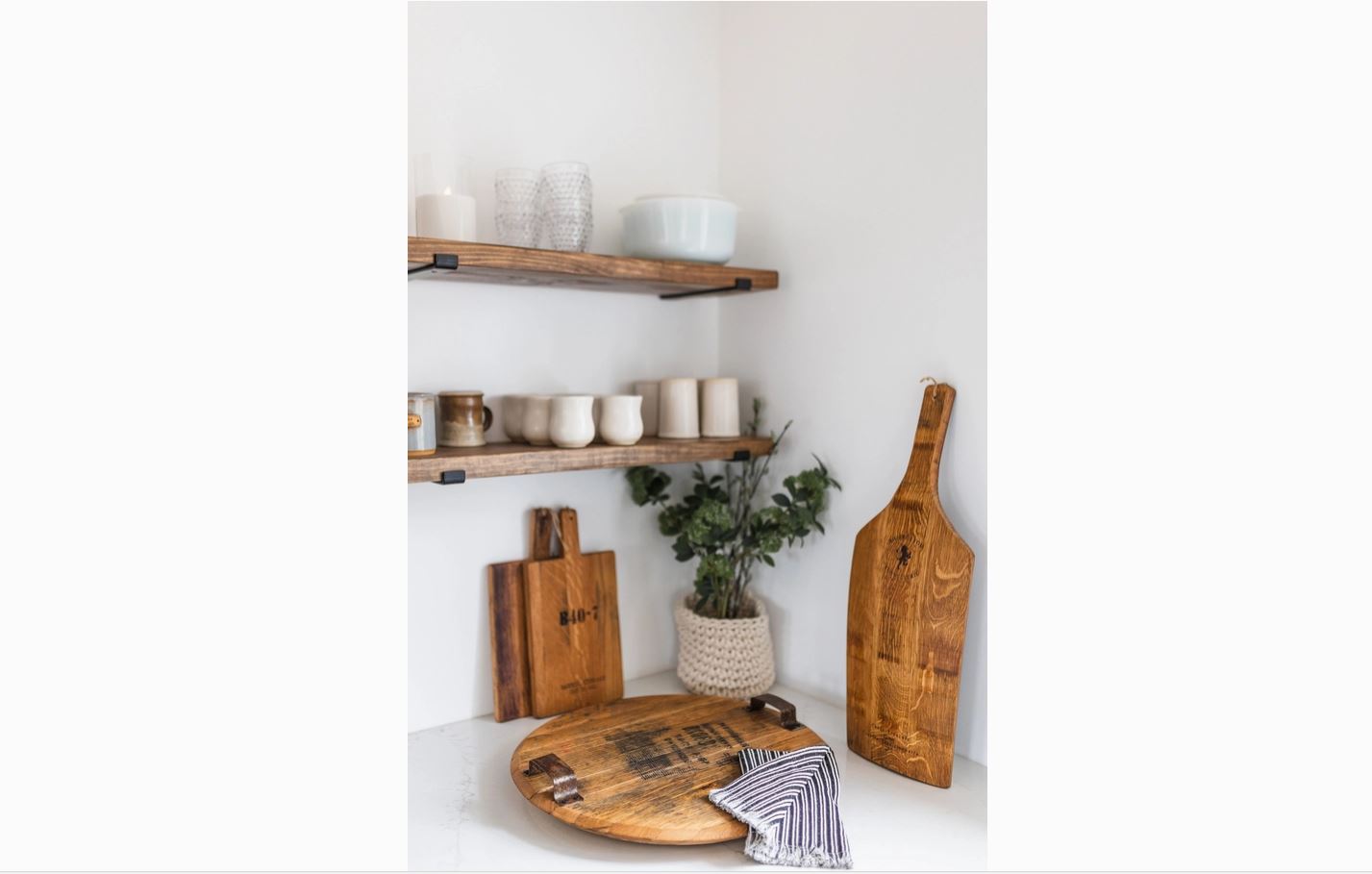 Wine Barrel Cheese Paddle – XL