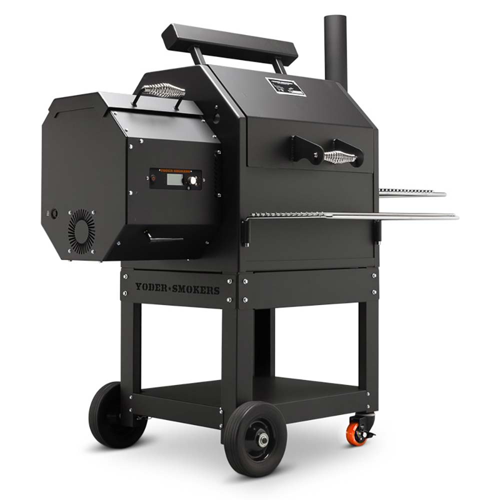 Yoder Smokers YS480s Pellet Grill (Standard Cart) w/ T-Stat Door Kit