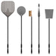 Alfa 48-Inch 5-Piece Wood Large Pizza Peel Set