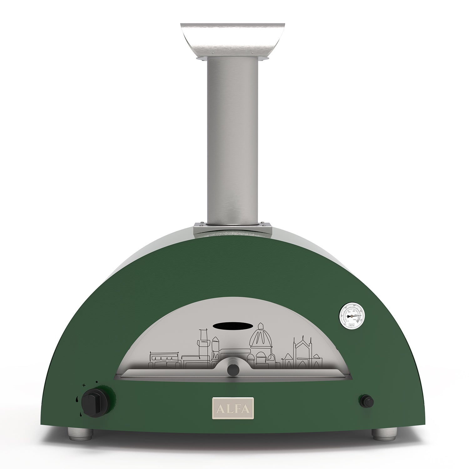 LIMITED EDITION Alfa Moderno 2 Pizze Gas Pizza Oven (Green : Florence) FXMD-2P-LEFI-U