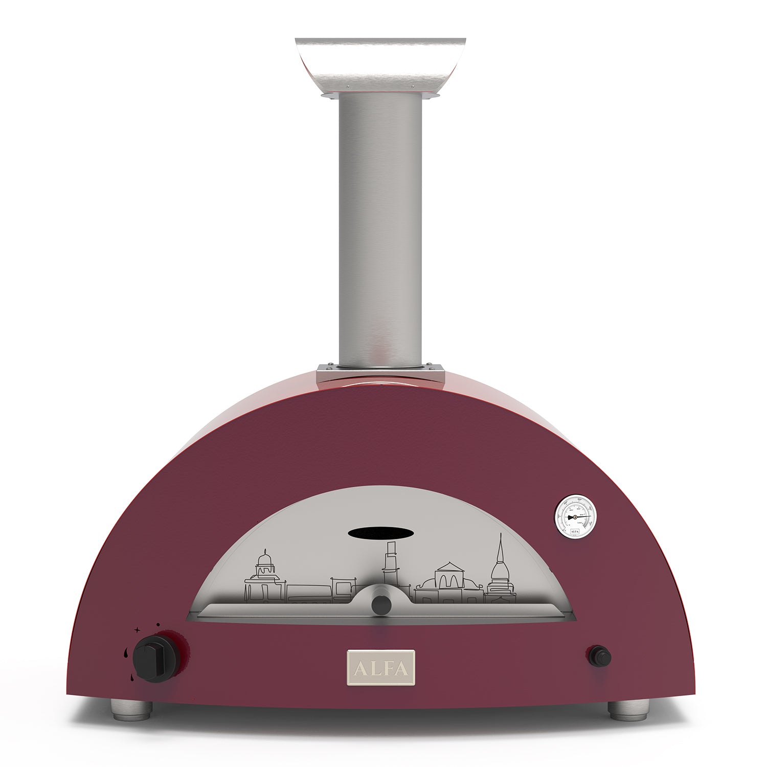 LIMITED EDITION Alfa Moderno 2 Pizze Gas Pizza Oven (Wine : Turin) FXMD-2P-LETO-U