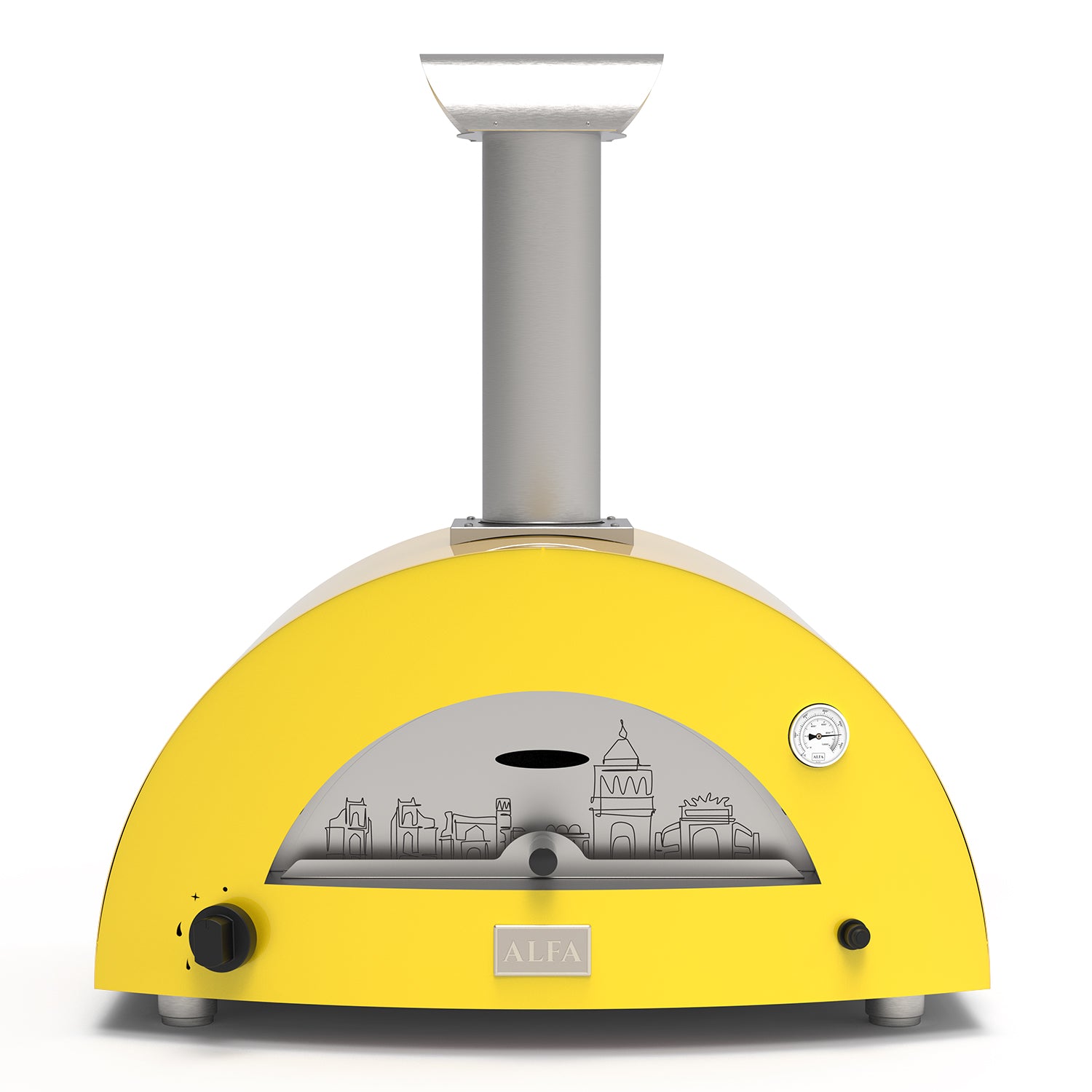 LIMITED EDITION Alfa Moderno 2 Pizze Gas Pizza Oven (Yellow : Palermo) FXMD-2P-LEPA-U