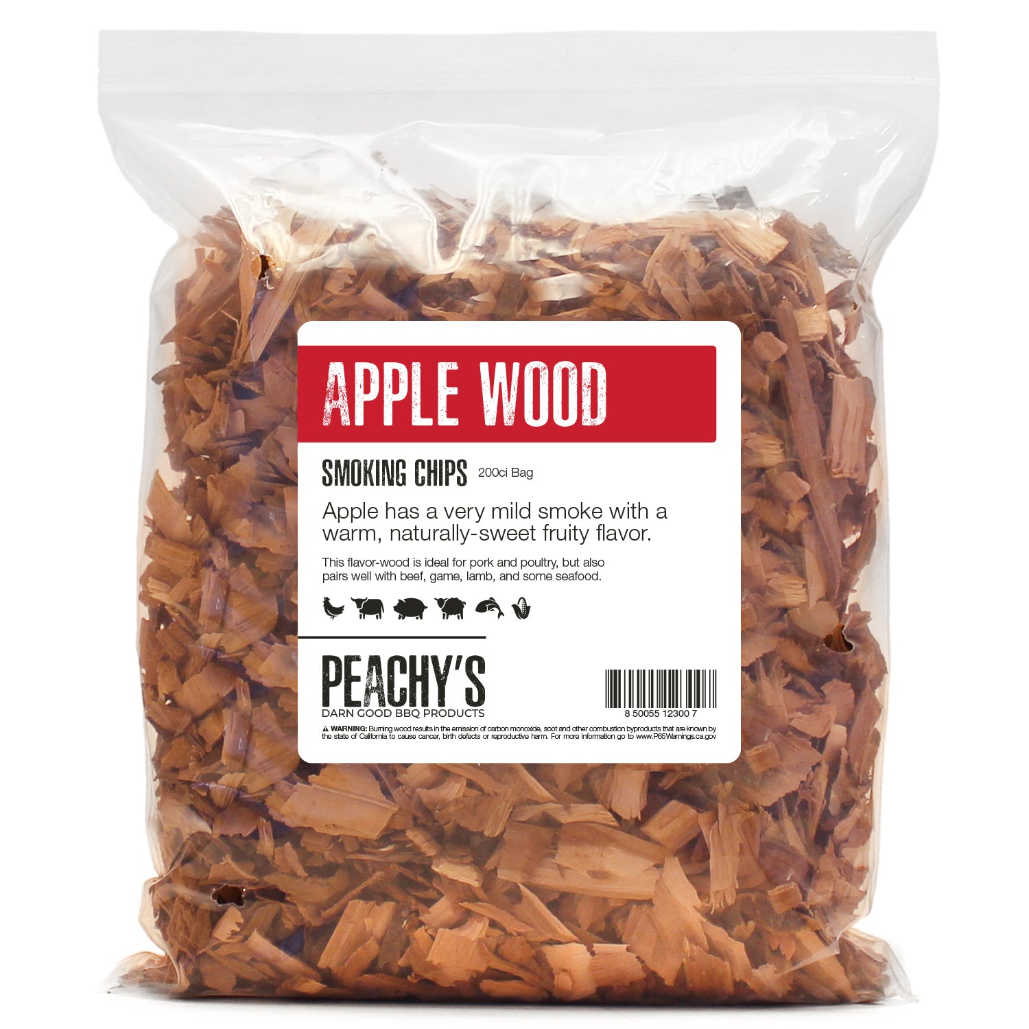 APPLE Chips | 200ci Bag of Premium Smoking Woods by PEACHY'S