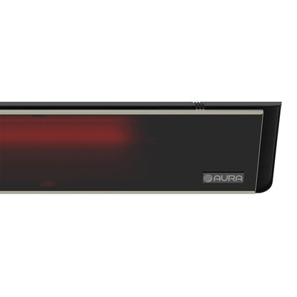 Aura ADGLASS1500 Decor Series Infrared Heater w/ Bluetooth & Remote (Black)