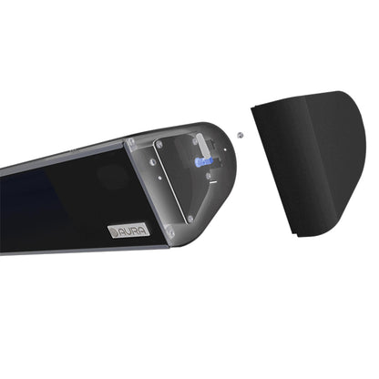 Aura ADGLASS1500 Decor Series Infrared Heater w/ Bluetooth & Remote (Black)