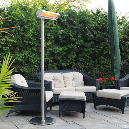 Aura Patio Plus Weatherproof Infrared Patio Heater w- Remote Control AURAPP15120SS