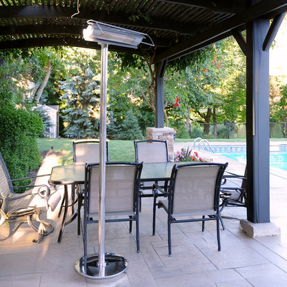 Aura Patio Plus Weatherproof Infrared Patio Heater w- Remote Control AURAPP15120SS