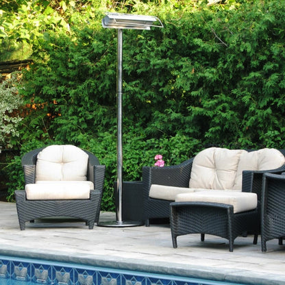 Aura Patio Plus Weatherproof Infrared Patio Heater w- Remote Control AURAPP15120SS