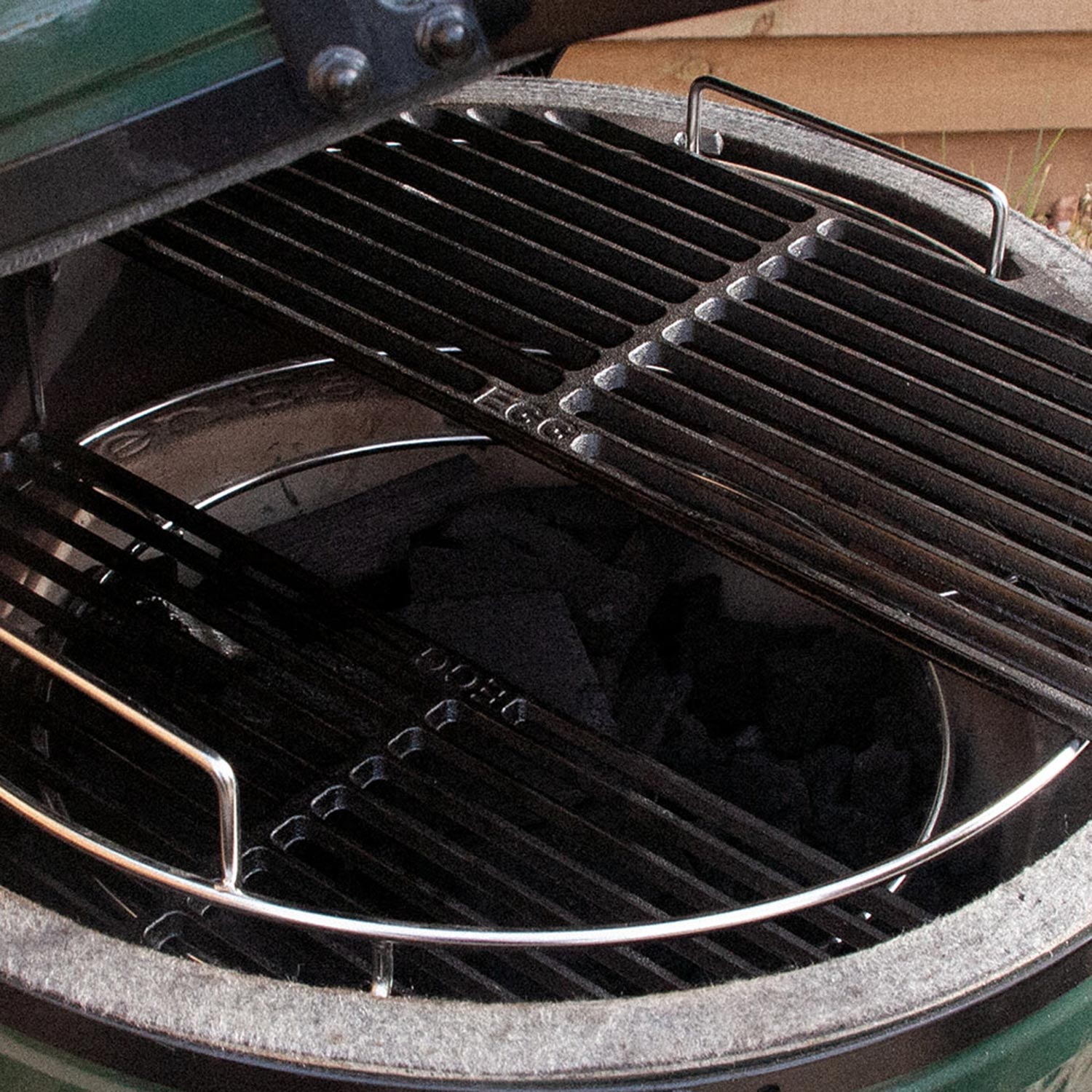 Big green egg large cast iron grate best sale