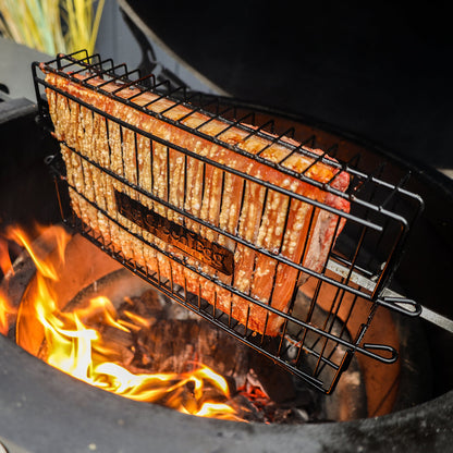 Flat Basket for Big Green Egg Rotisserie