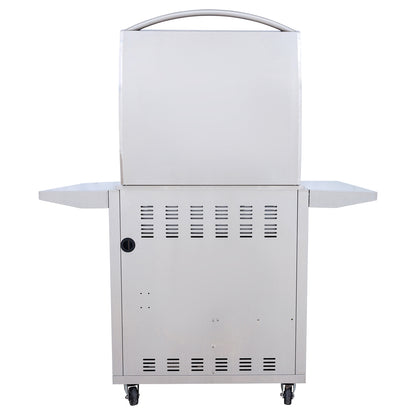 Blaze 30" LTE PLUS 2-Burner Built-In Gas Griddle w/ Grill Cart - BLZ-GRIDDLE-LTE3 + BLZ-GRIDDLE-CART-SC2
