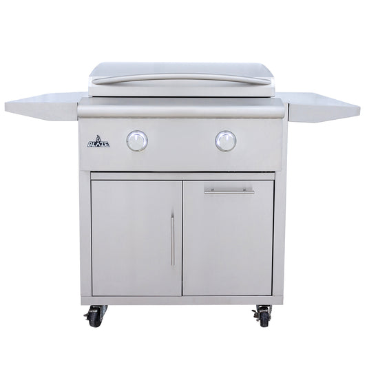 Blaze 30" LTE PLUS 2-Burner Built-In Gas Griddle w/ Grill Cart - BLZ-GRIDDLE-LTE3 + BLZ-GRIDDLE-CART-SC2