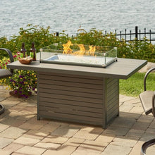 Load image into Gallery viewer, Brooks Rectangular Gas Fire Pit Table w/ Glass Guard BRK-1224-K/GG-1224
