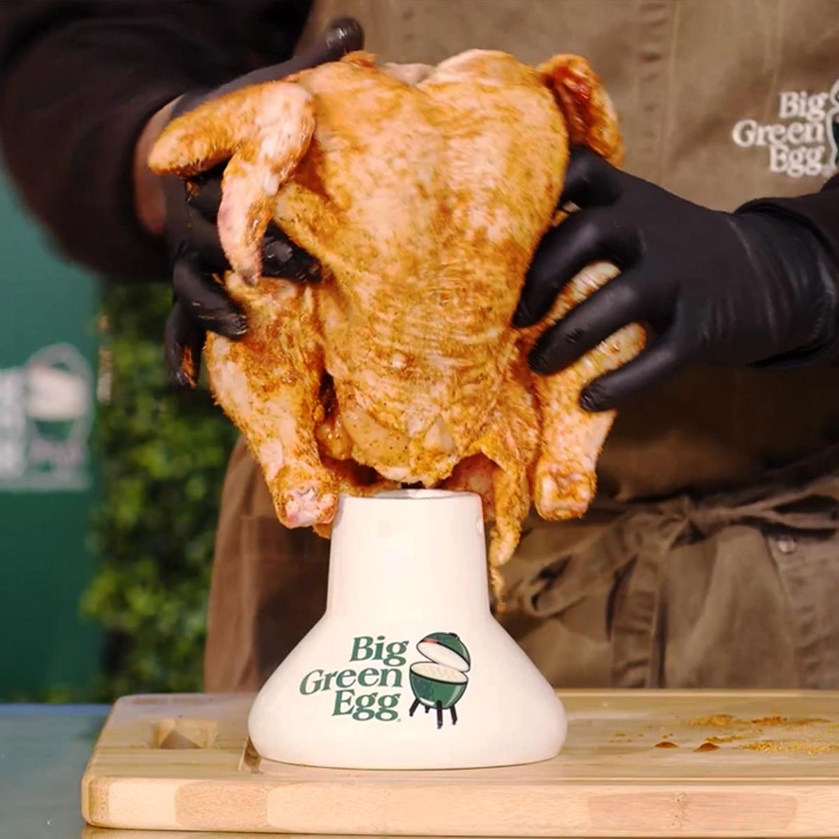 Ceramic Vertical Chicken Roaster
