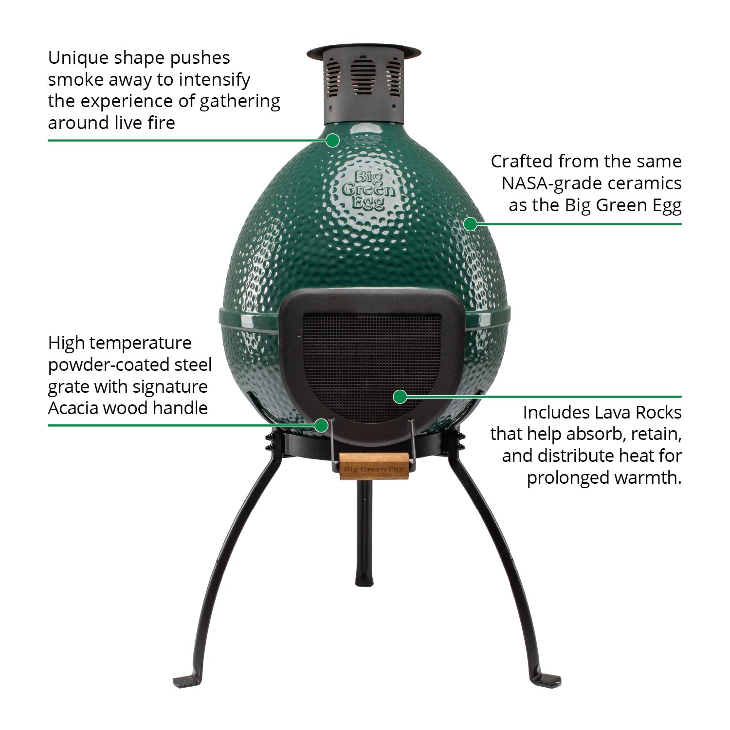 Big Green Egg Chiminea Outdoor Home