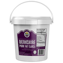 Load image into Gallery viewer, Premium Rendered BERKSHIRE PORK FAT (LARD) (1.5lb tub)
