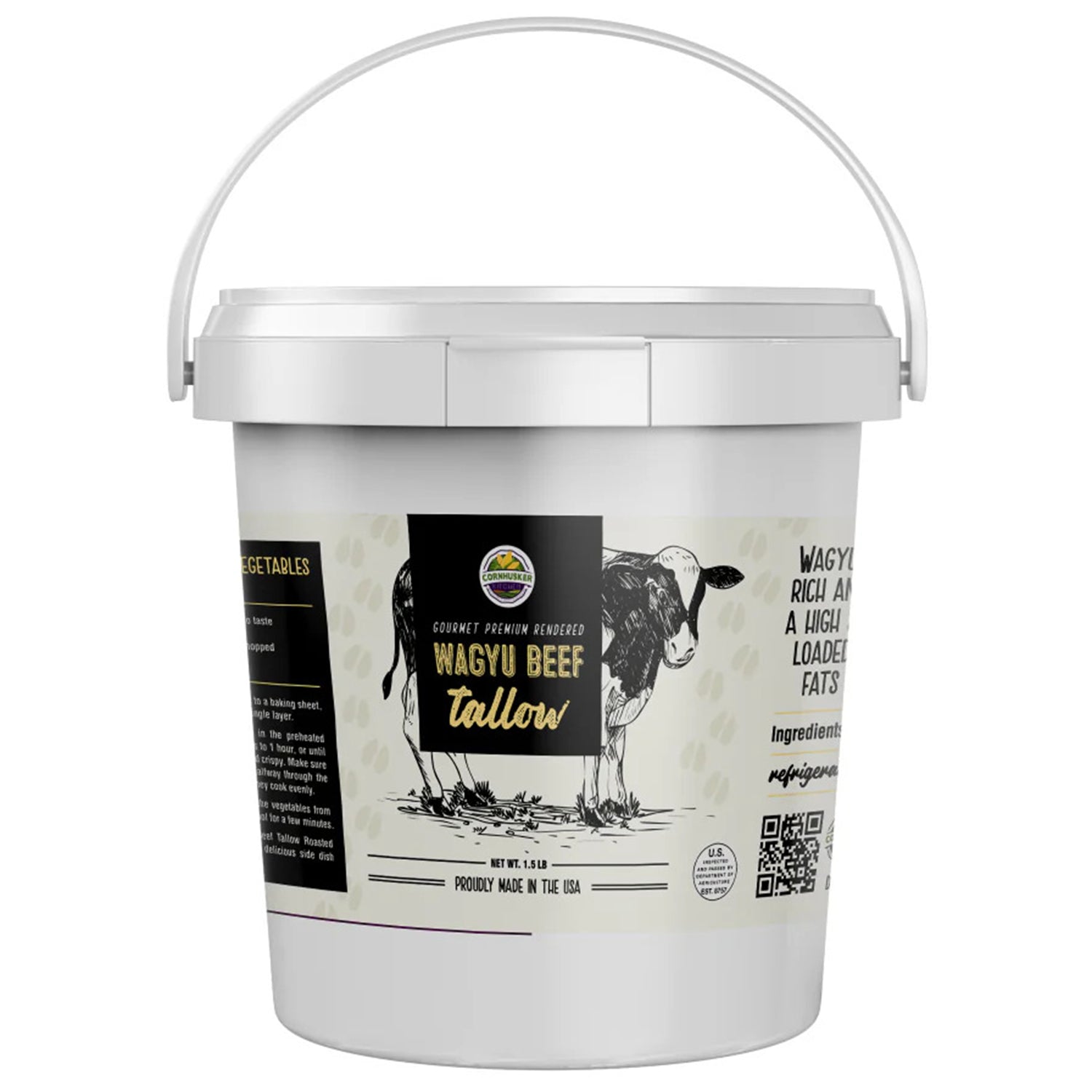 Premium Rendered WAGYU BEEF TALLOW (1.5lb tub)