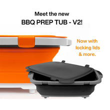 Load image into Gallery viewer, Drip EZ Collapsible Prep Tub V2 w/ Locking Lid + Cutting Board (Black)
