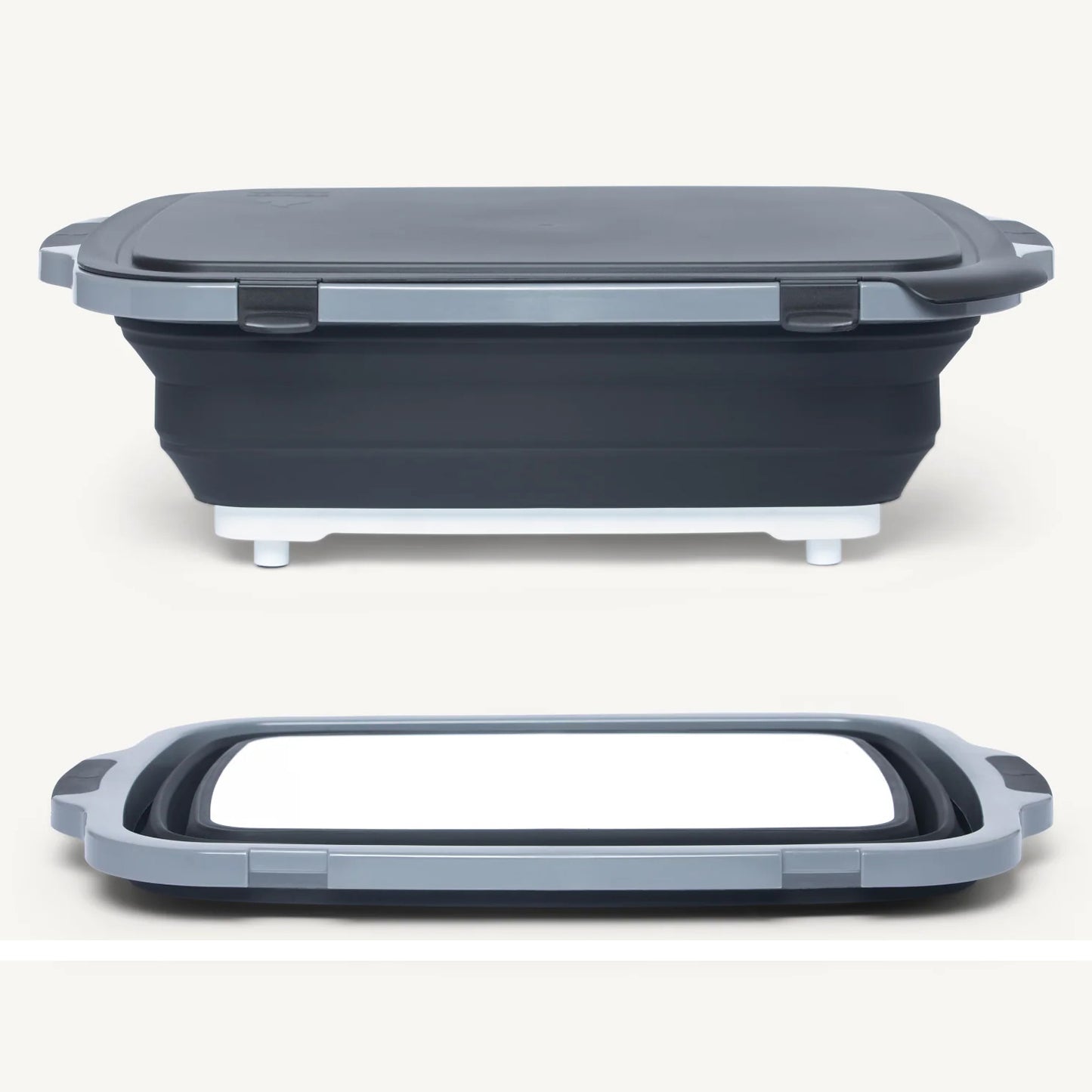 Drip EZ Collapsible Prep Tub V2 w/ Locking Lid + Cutting Board
