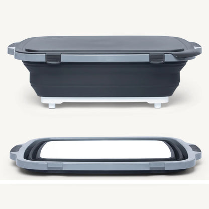 Drip EZ Collapsible Prep Tub V2 w/ Locking Lid + Cutting Board