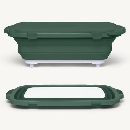 Drip EZ Collapsible Prep Tub V2 w/ Locking Lid + Cutting Board