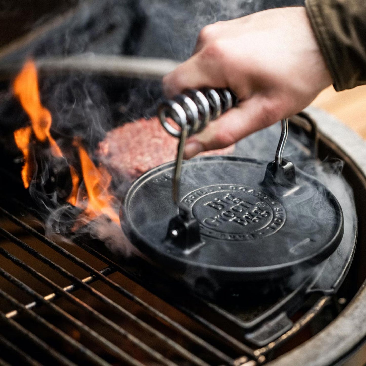 Cast Iron Grill Press