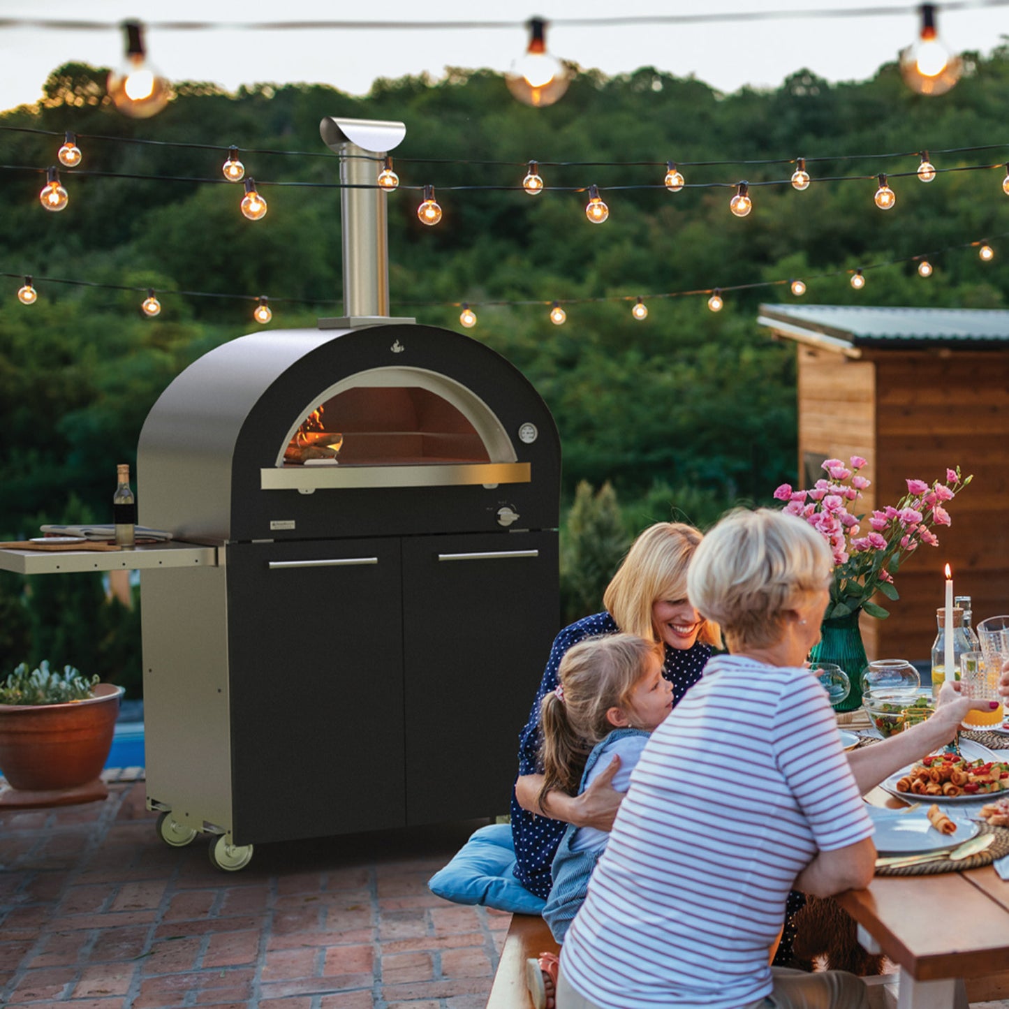 Genio Multi-Fuel Pizza Oven (Stainless/Black)