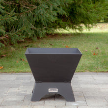 Load image into Gallery viewer, Iron Embers 24&quot; Modern Cube Fire Pit Package with Spark Screen (Single Door)
