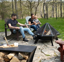 Load image into Gallery viewer, Iron Embers 3&#39; Cottager Fire Pit Package with Spark Screen (No Door)
