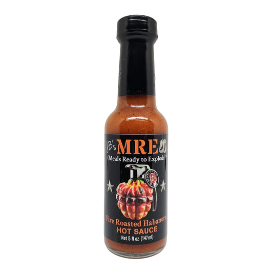 JB's MRE Fire Roasted Habanero Hot Sauce (5oz Bottle)