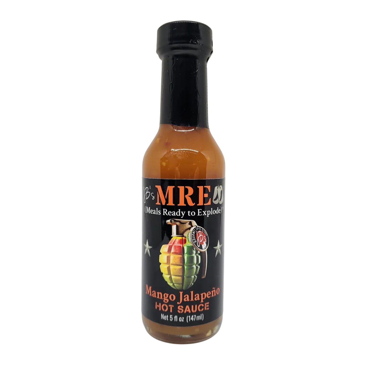 JB's MRE Mango Jalapeno Hot Sauce (5oz Bottle)