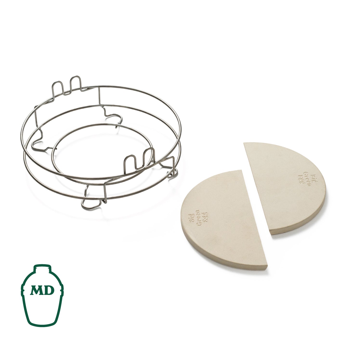 Dual Zone Deflector Kit for Big Green Egg