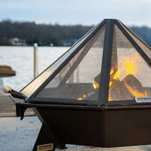 Load image into Gallery viewer, 3ft Cottager Fire Pit w/ Stainless Spark Screen Package
