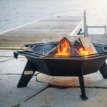 Load image into Gallery viewer, Iron Embers 3&#39; Cottager Fire Pit Package with Spark Screen (No Door)
