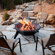 Load image into Gallery viewer, Iron Embers 3&#39; Cottager Fire Pit Package with Spark Screen (Single Door)
