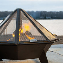 Load image into Gallery viewer, Iron Embers 3&#39; Cottager Fire Pit Package with Spark Screen (No Door)
